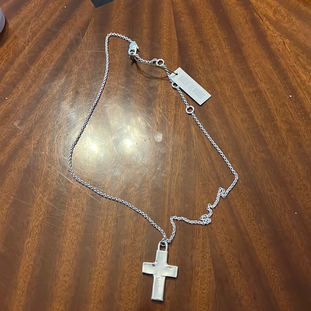 ROBEET LEE MORRIS CROSS NECKLACE